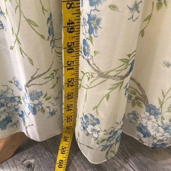 Vintage floral full length dress size 4 - Picture 4 of 7